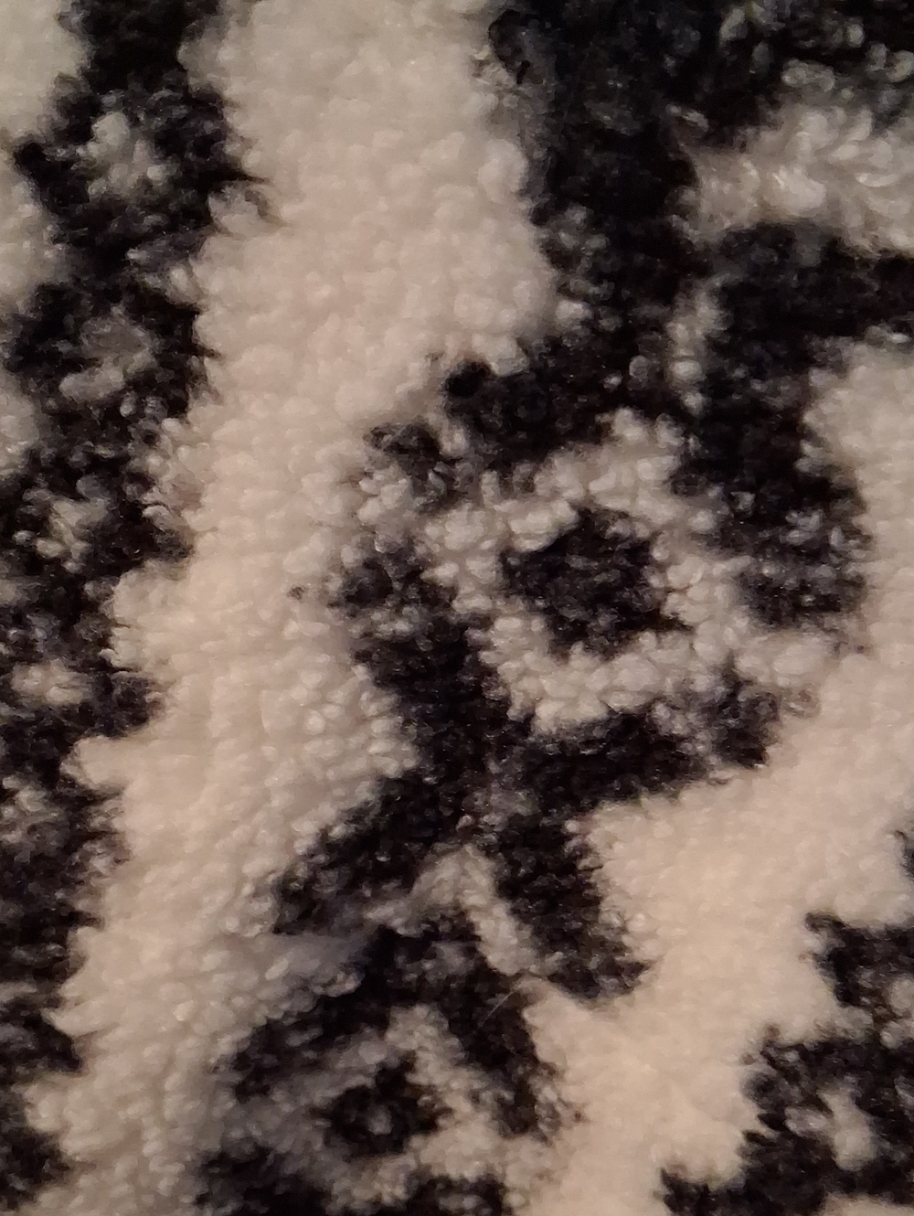 Allbin Motion Black & White Patterned Fleece Quarter-Zip Sweater - Picture 5 of 11